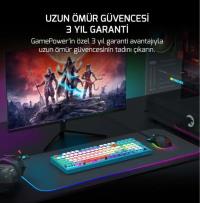 GAMEPOWER SENSE RGB RED SWITCH KABLOSUZ MEKANIK KLAVYE